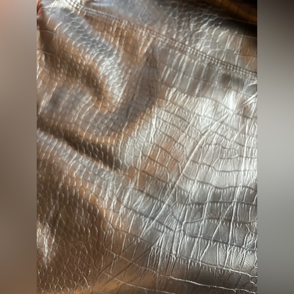 NICOLE MILLER NY faux snake skin black leggings NWT szXL - Picture 5 of 7